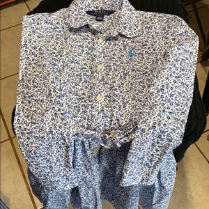 Girls Polo Ralph Lauren floral dress like new